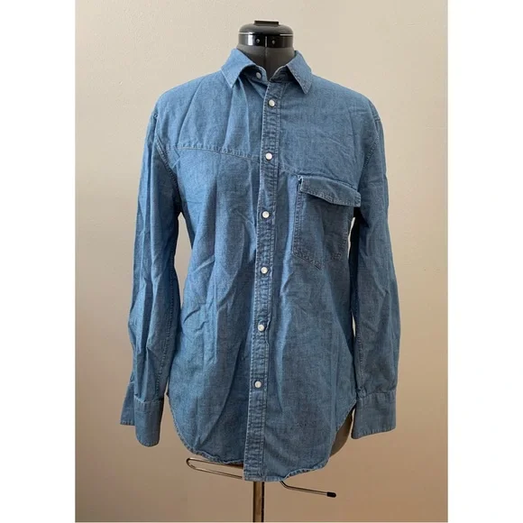 [Boy. by Band of Outsiders] Chambray Button Down Shirt - ASO Emma Watson - Picture 2 of 6